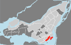 Carte localisation Montréal - Verdun
